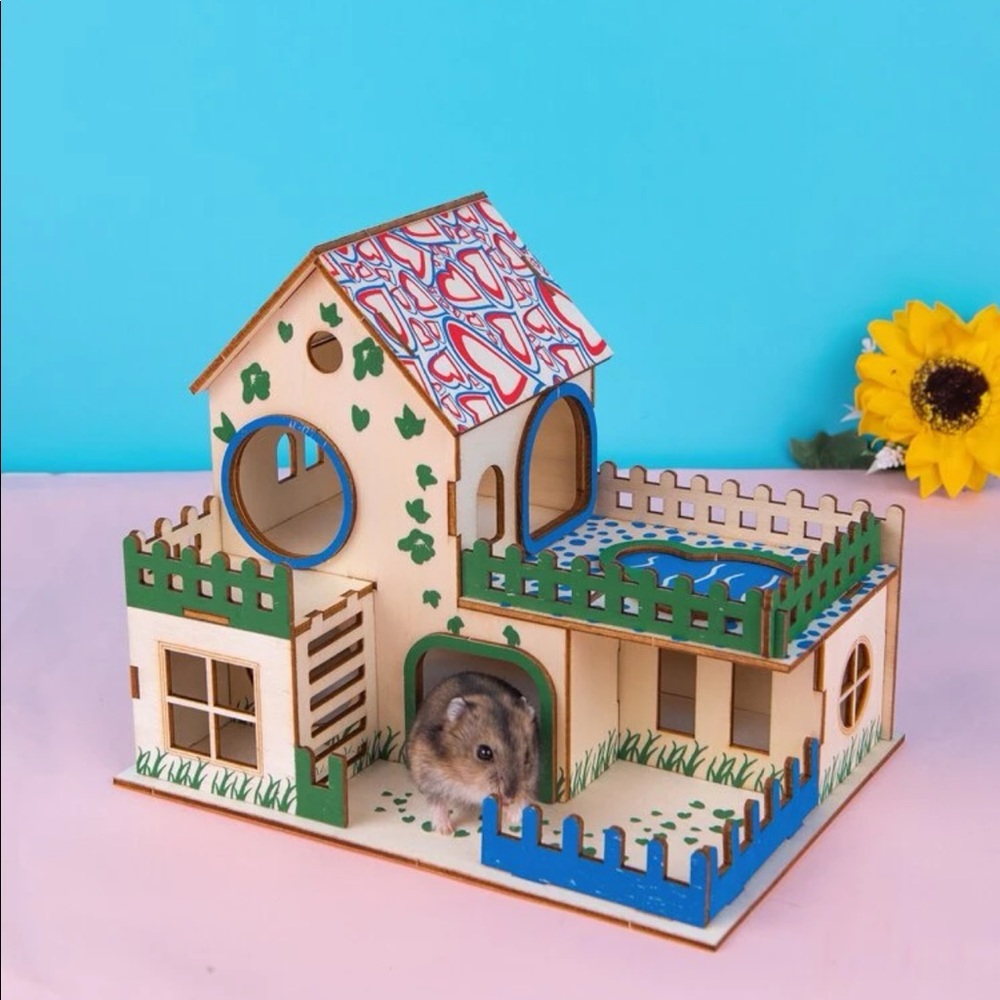 Colorful House Design Hamster House 🐀